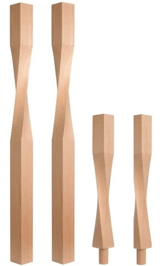 Hemlock Contemporary Newel Post